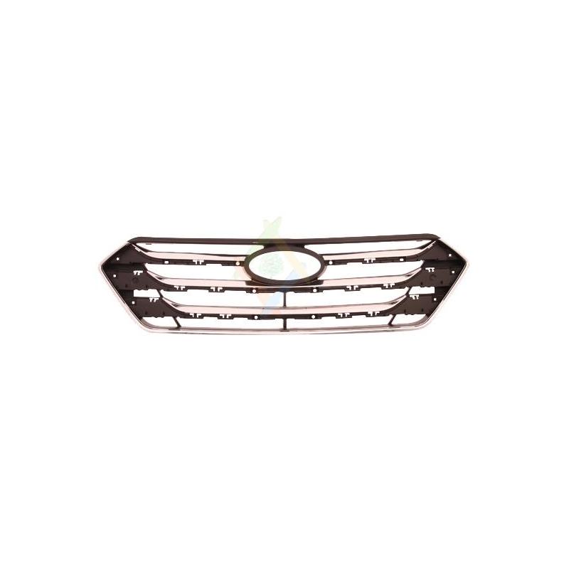 GRILLE AVANT NOIRE/CHROME