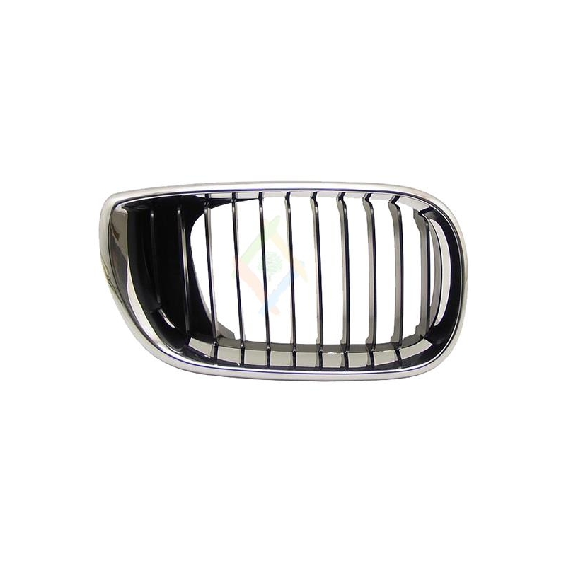 GRILLE DROITE AVEC CADRE CHROME/LAMELLES NOIRES