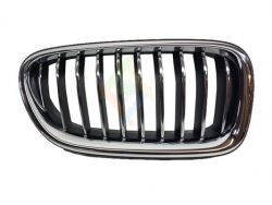 GRILLE DROITE AVEC CADRE CHROME/LAMELLES NOIRES