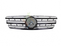 GRILLE GRISE/LAMELLES NOIRES