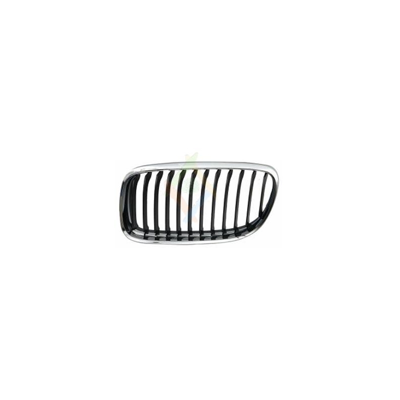 GRILLE GAUCHE AVEC CADRE CHROME/LAMELLES NOIRES