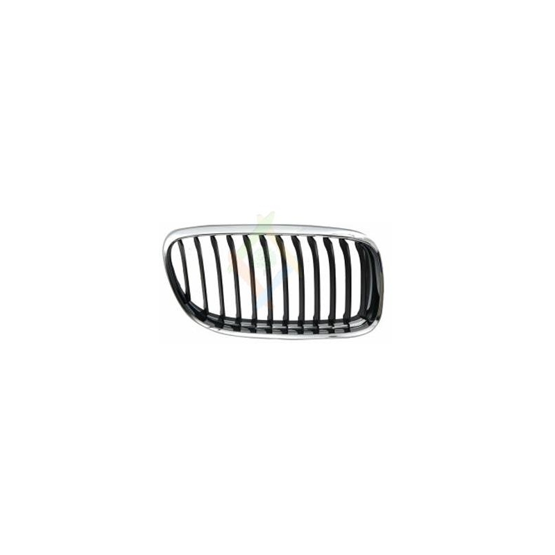 GRILLE DROITE AVEC CADRE CHROME/LAMELLES NOIRES