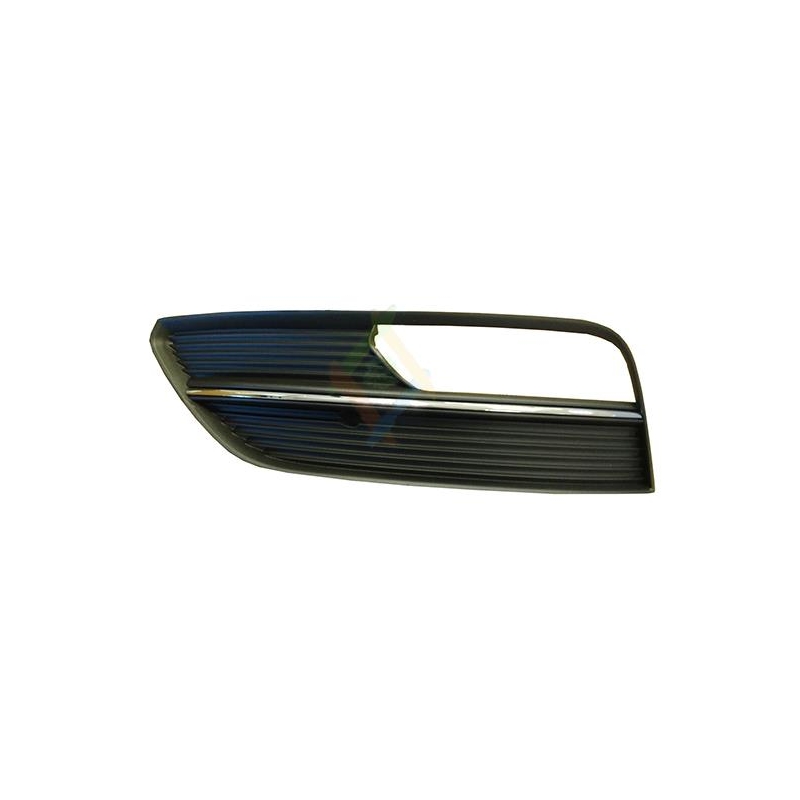 GRILLE DE PARE-CHOC AVANT GAUCHE NOIRE AVEC MOULURE CHROME AVEC TROU 