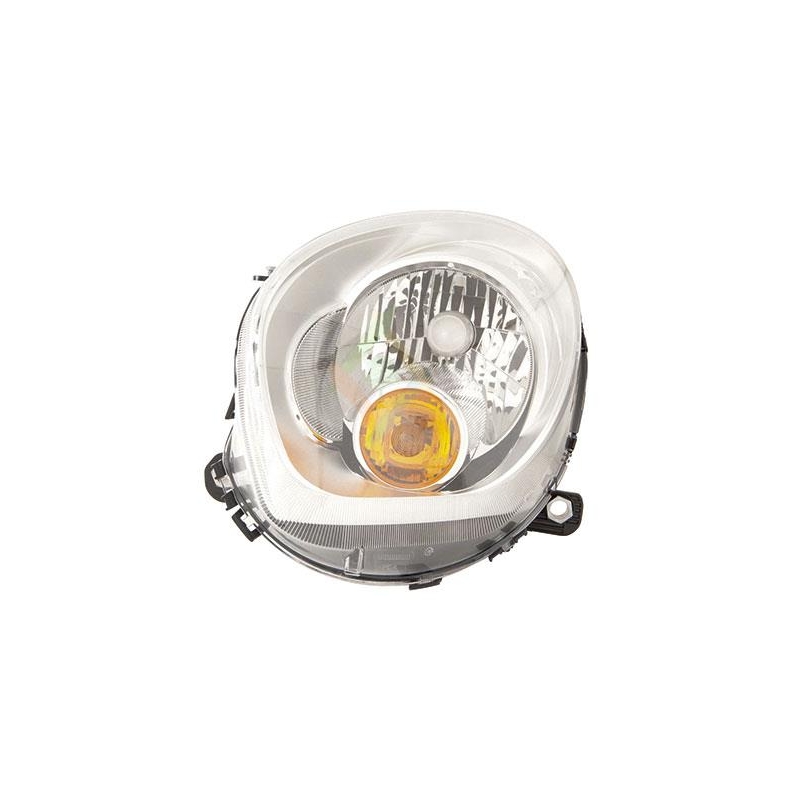 PHARE ELECTRIQUE DROIT H4+P21W AVEC MOTEUR AVEC LAMPE AMBRE