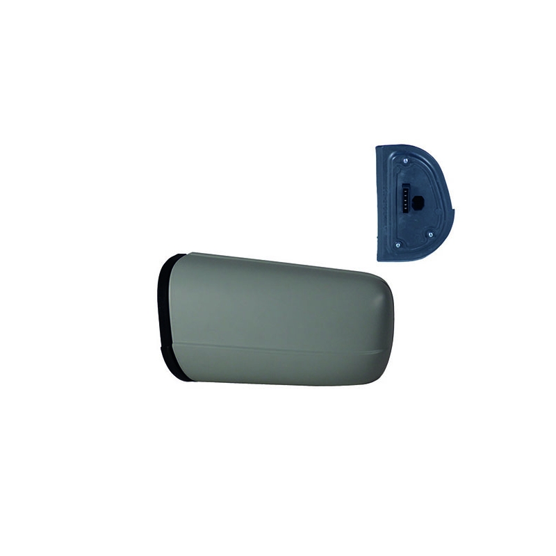 MIROIR GAUCHE ELECTRIQUE, PLAT, BLEU, CHAUFFANT, APPRETE, 5 BROCHES