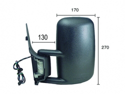 RETROVISEUR GAUCHE ELECTRIQUE/THERMIQUE/CONVEXE 5 BROCHES