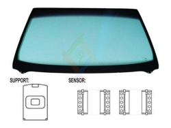 PARE-BRISE RÉFLÉCHISSANT BASE DE MIROIR EN SOIE IMPRIMÉ FENÊTRE À CAP