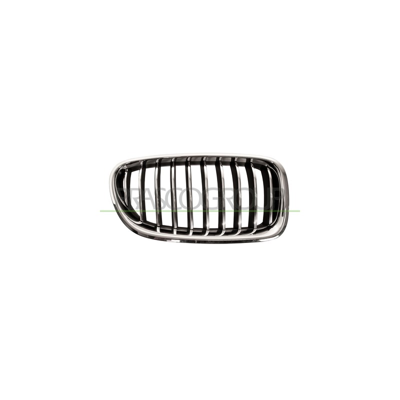 GRILLE DROITE CHROME-CHROME/NOIRE- MOD. LIGNE DE LUXE - BASE