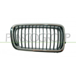 GRILLE DROITE CHROME/NOIRE