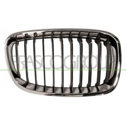 GRILLE DROITE NOIRE AVEC CADRE CHROMÉ - MOD.BASE