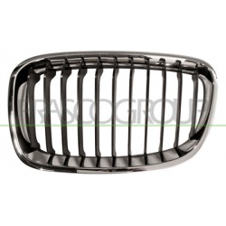 GRILLE NOIRE GAUCHE AVEC CADRE CHROMÉ - MOD.BASE