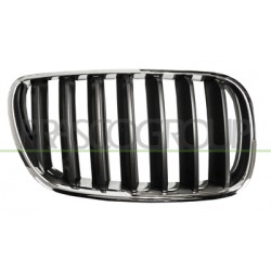 GRILLE DROITE CHROME/TITANE/FONCE