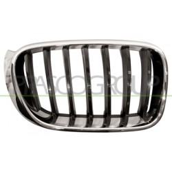 GRILLE DROITE-CHROME/NOIR - MOD. BASE