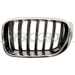 GRILLE GAUCHE-CHROME/NOIR -MOD. BASE