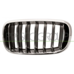 GRILLE GAUCHE-CHROME/NOIR -MOD. BASE