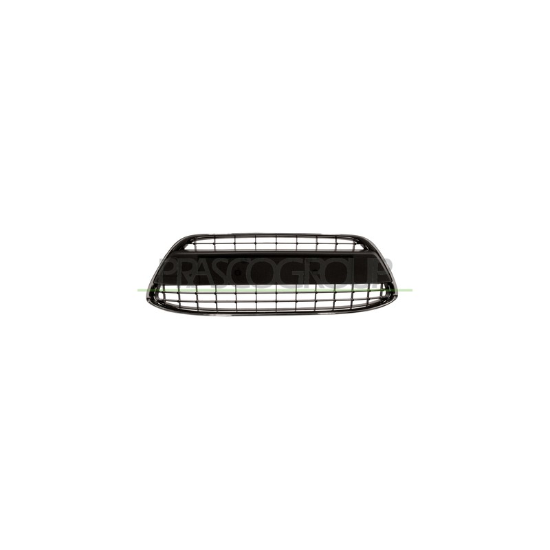 GRILLE DE PARE-CHOCS CENTRAL-NOIR-AVEC CADRE CHROME-AVEC CACHE CROCHE